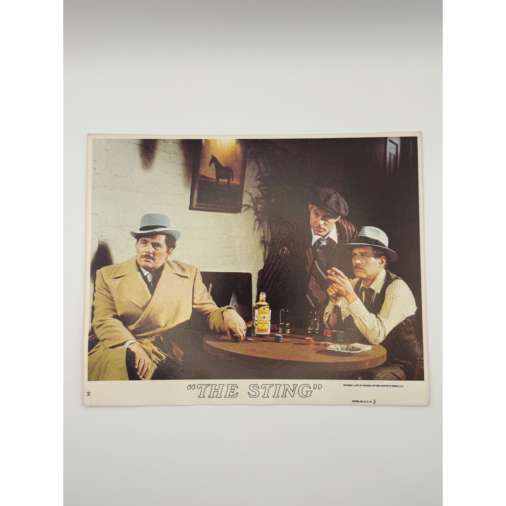 The Sting 1973 Vintage Lobby Card‎ Movie Photo Robert Redford Paul Newman 8x10
